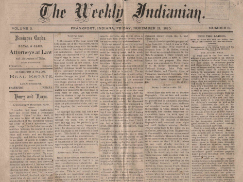 The Weekly Indianian, 188...