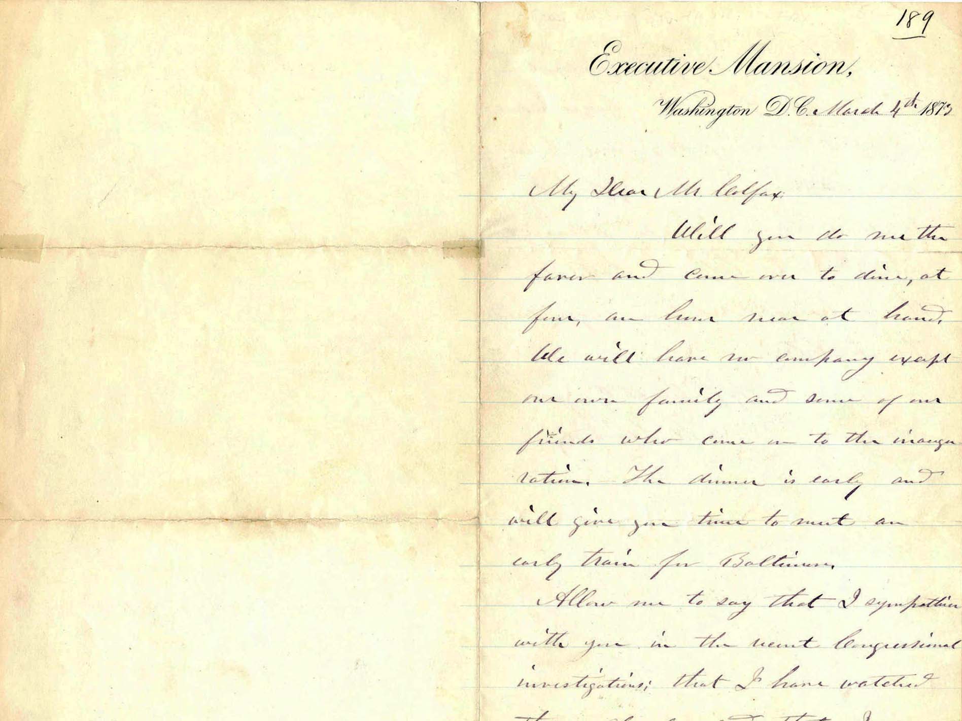 Ulysses S. Grant Letter t...
